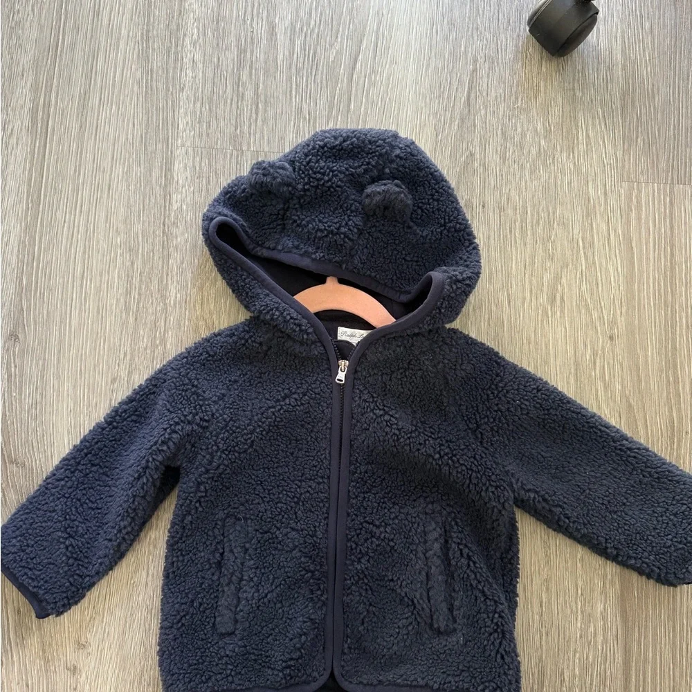 Ralph Lauren Kids Navy Sherpa Jacket
